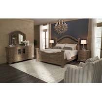 tuscany light brown  pc king bedroom   