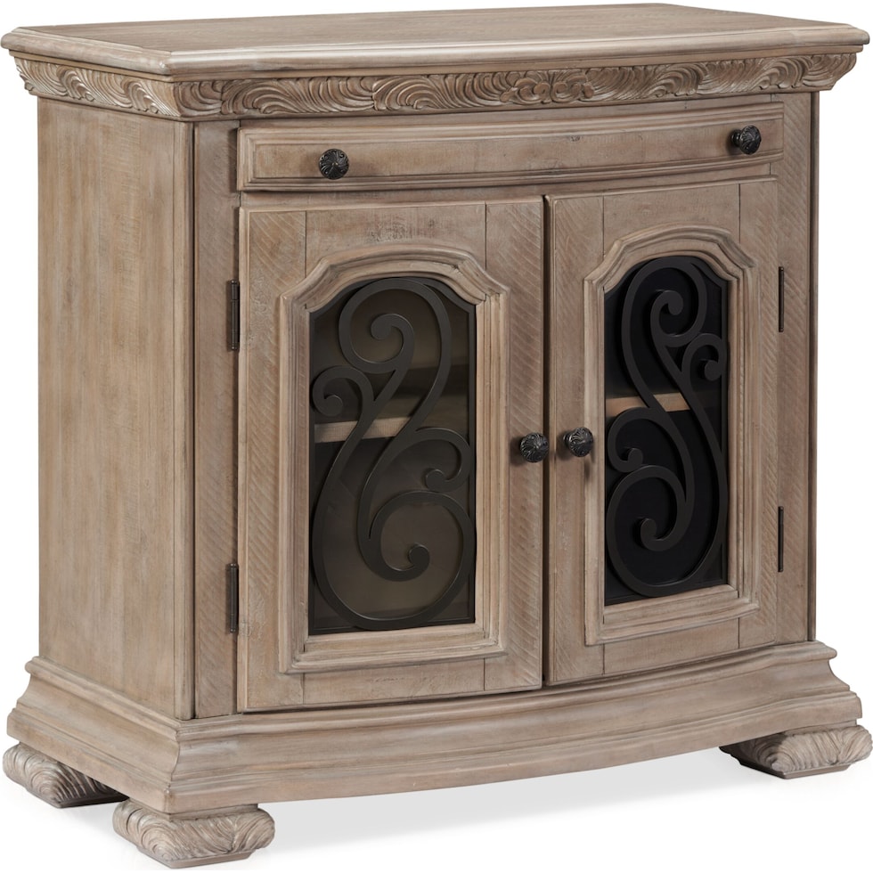 tuscany light brown nightstand   