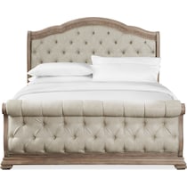 tuscany light brown queen bed   