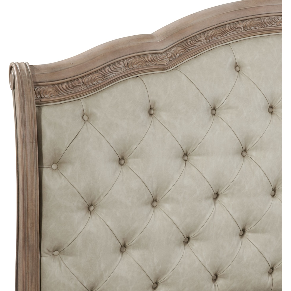tuscany light brown queen bed   