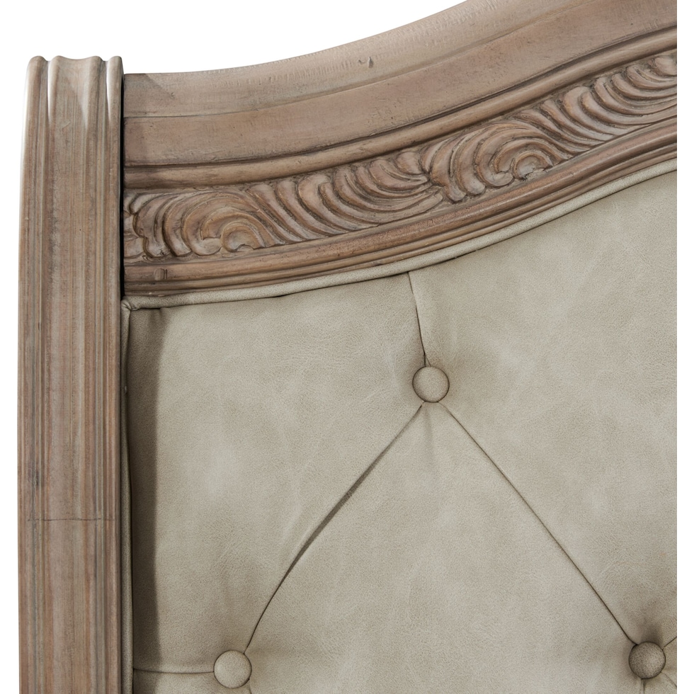tuscany light brown queen bed   