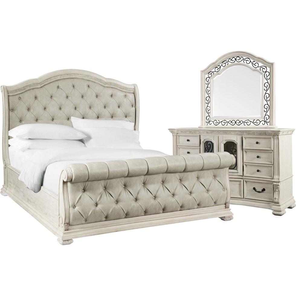 tuscany white  pc king bedroom   