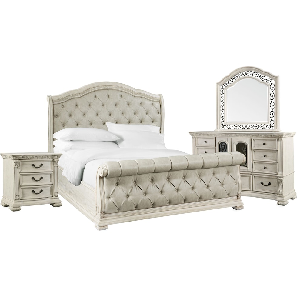 tuscany white  pc king bedroom   