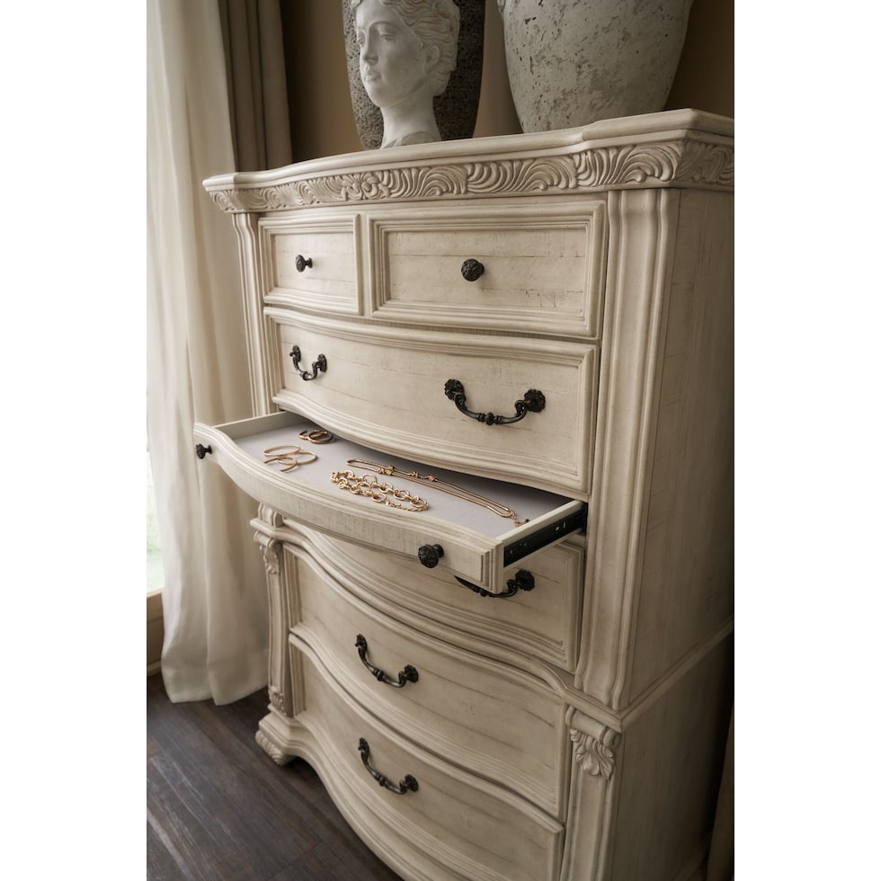 tuscany white chest   