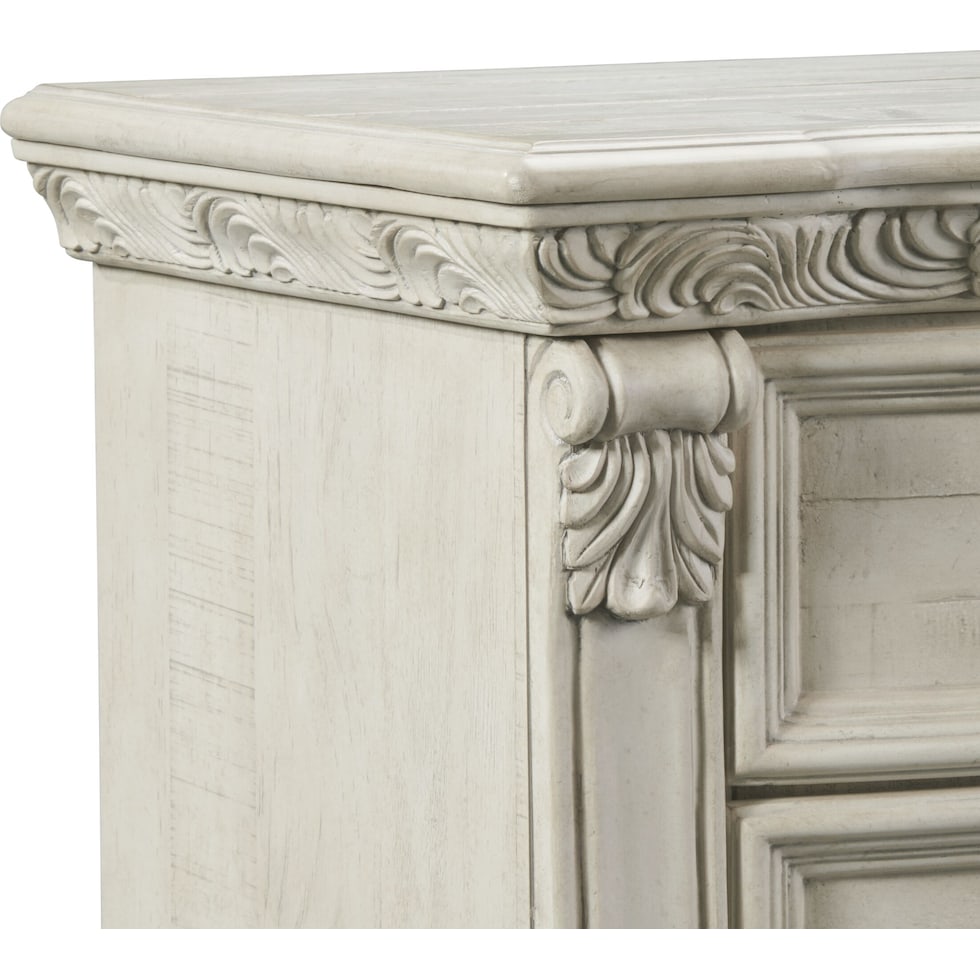 tuscany white nightstand   