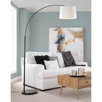 twain black floor lamp   