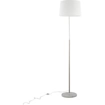 twain silver floor lamp   