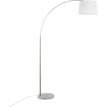 twain silver floor lamp   