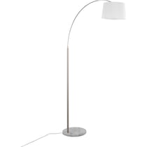 twain silver floor lamp   