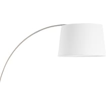 twain silver floor lamp   