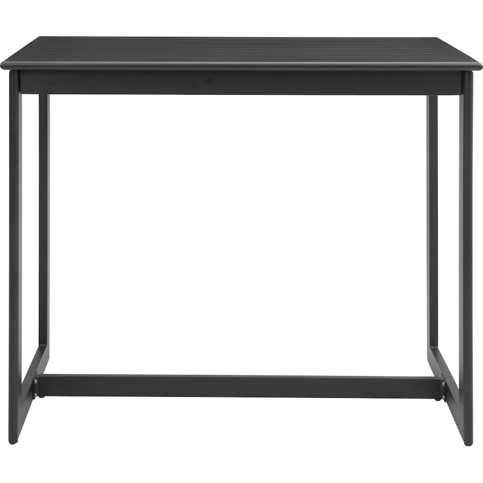 tyndall black outdoor bar table   