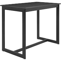 tyndall black outdoor bar table   