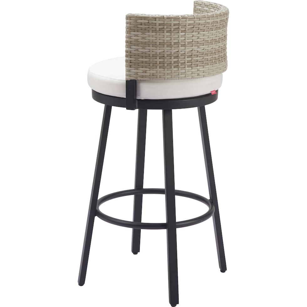 tyndall white outdoor bar stools   