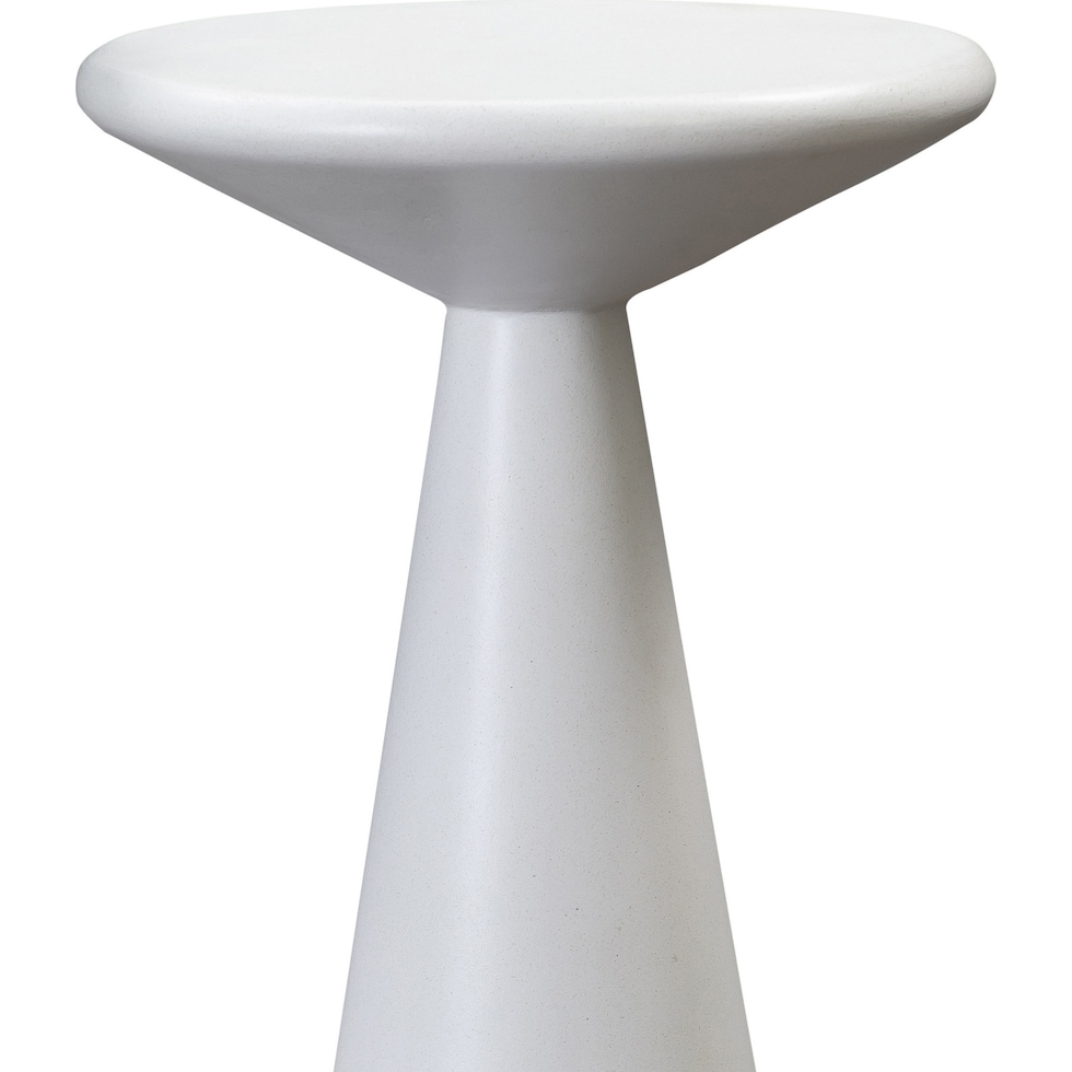 tyrone white accent table   