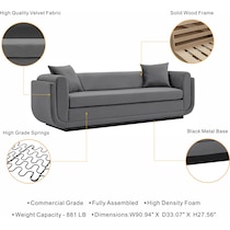 ulka gray sofa   