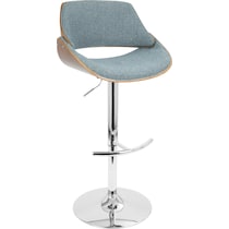 uma blue bar stool   