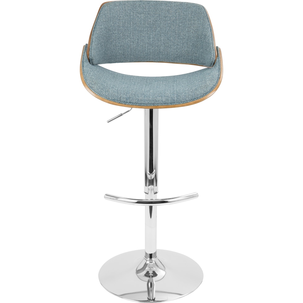 uma blue bar stool   