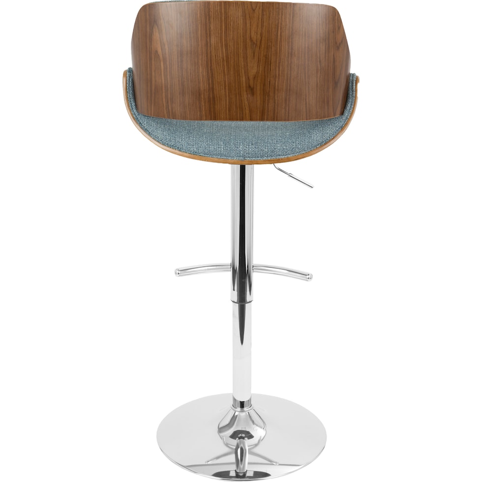 uma blue bar stool   