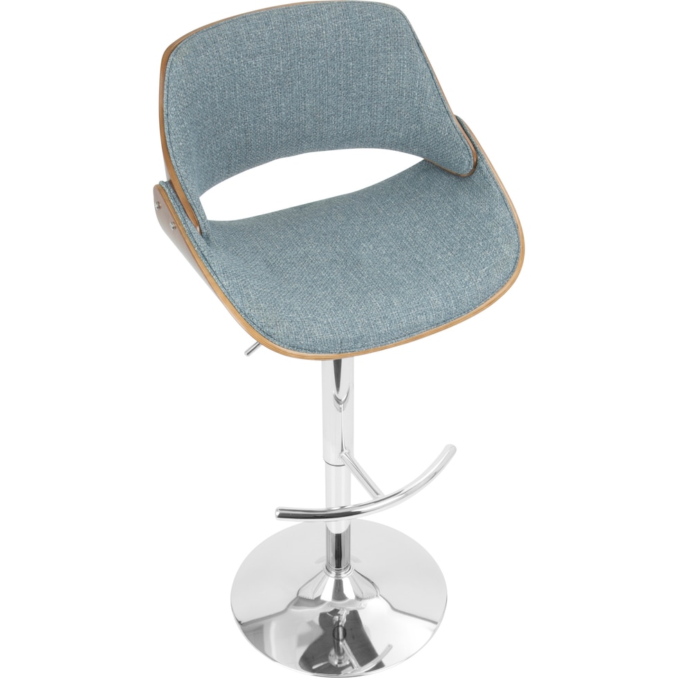 uma blue bar stool   