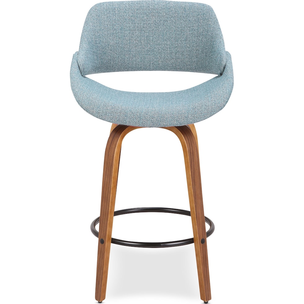 uma blue counter height stool   