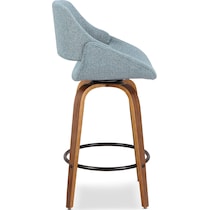uma blue counter height stool   