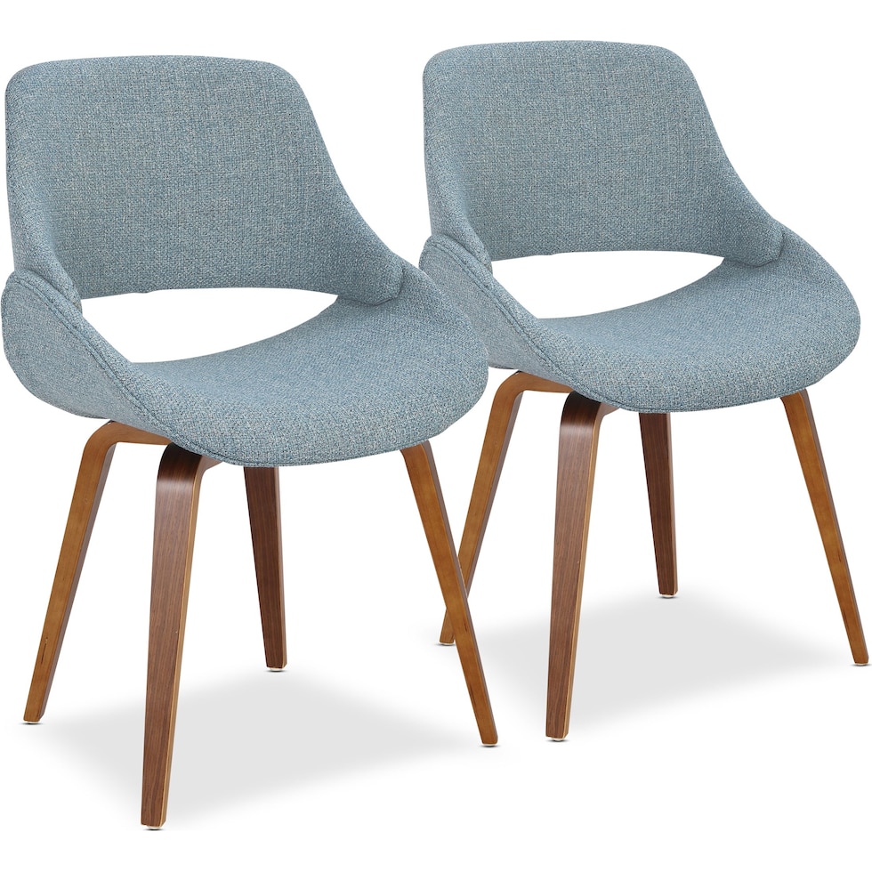 uma blue dining chair   