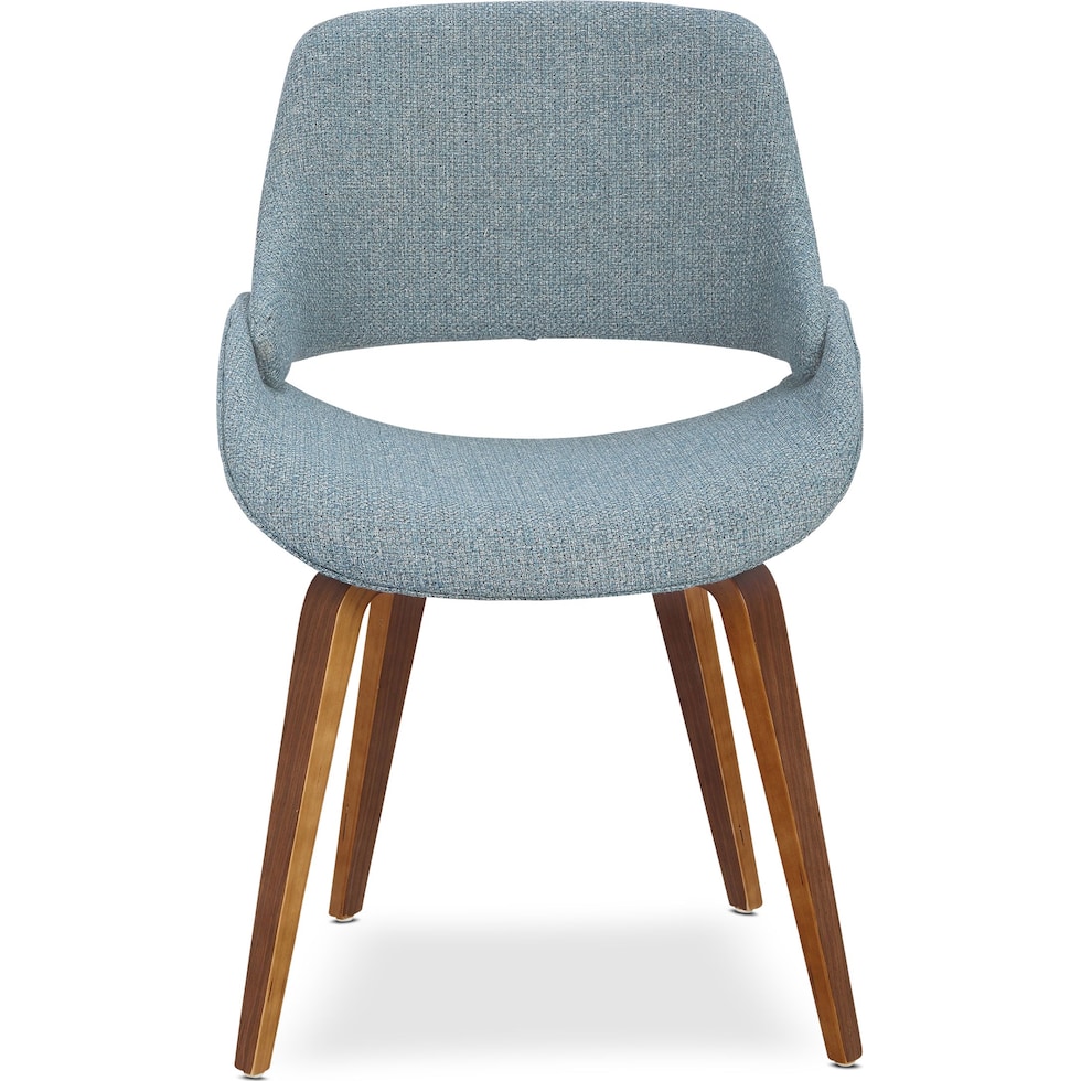 uma blue dining chair   