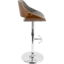 uma gray bar stool   