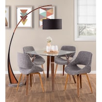 uma gray dining chair   