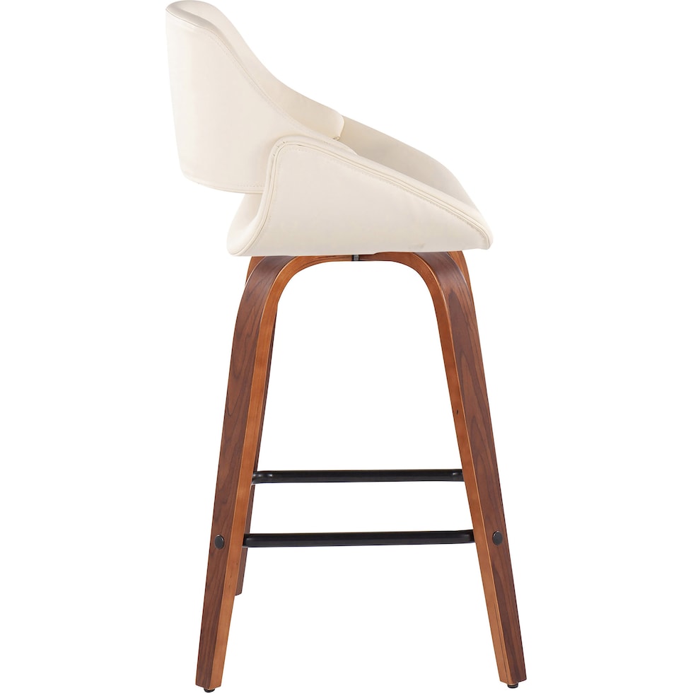 uma white counter height stool   