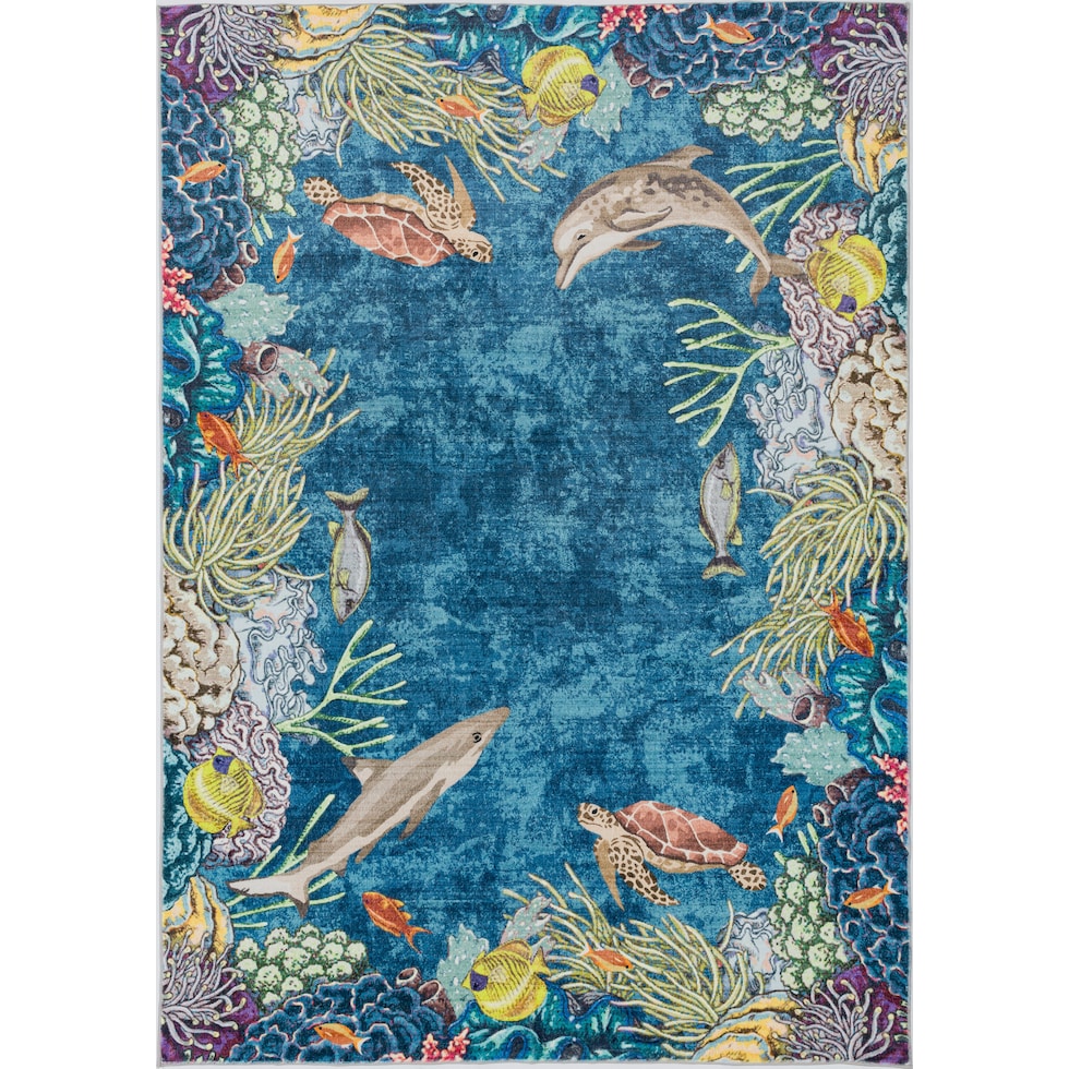 under the sea blue area rug  x    