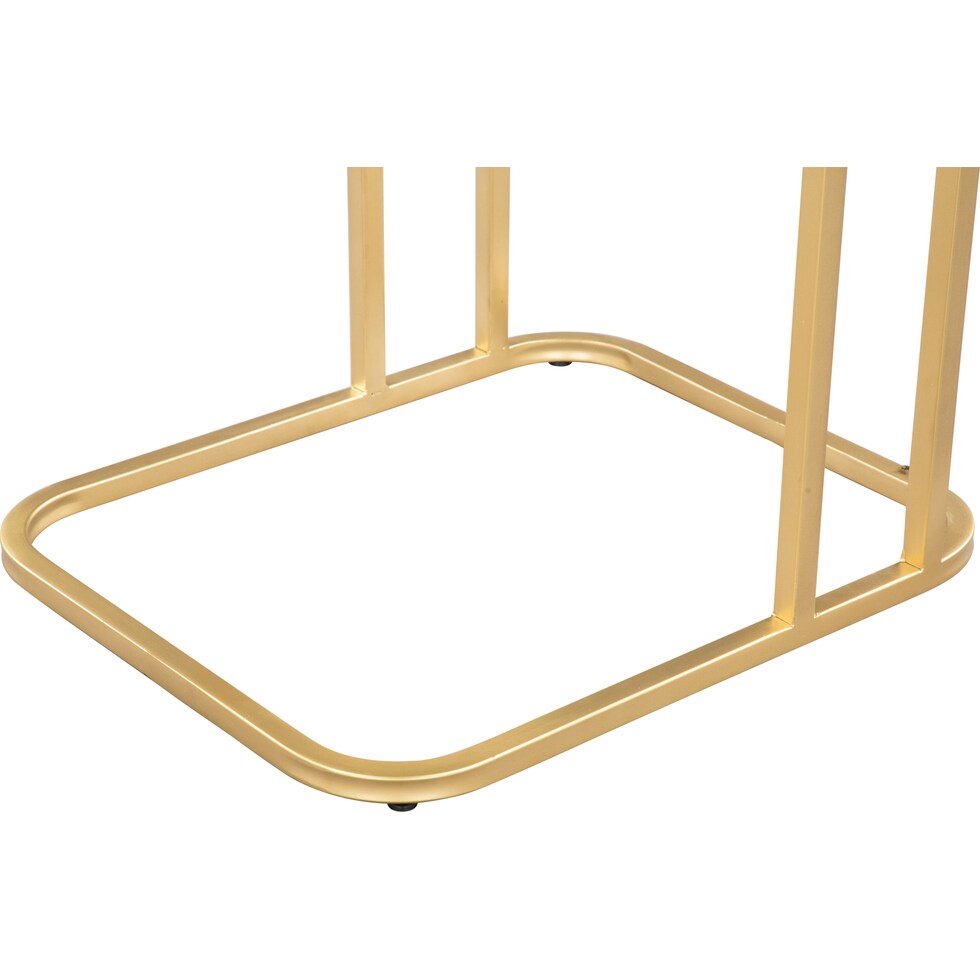 uno black and gold side table   