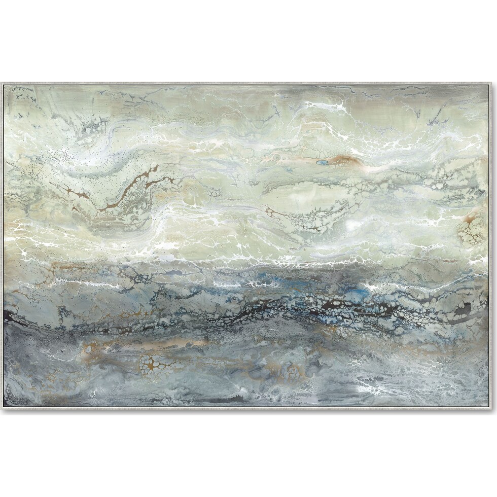 unsettled seas multicolor wall art   