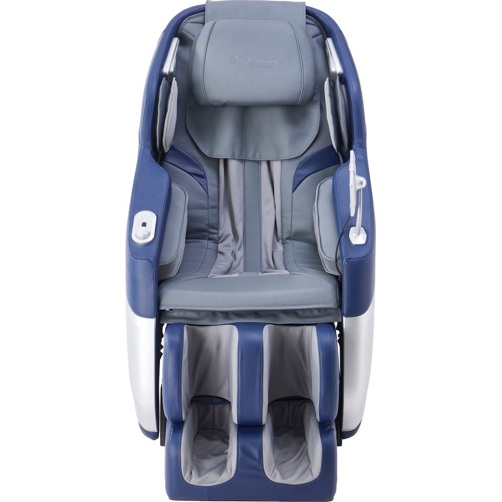 unwind blue gray massage chair   