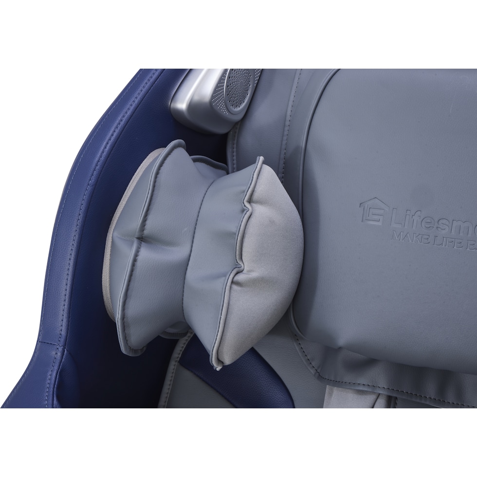 unwind blue gray massage chair   