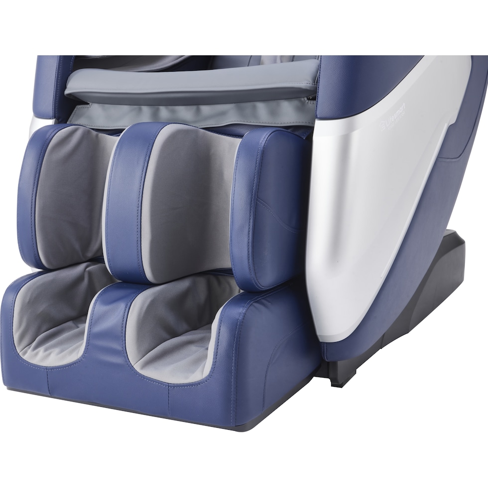 unwind blue gray massage chair   