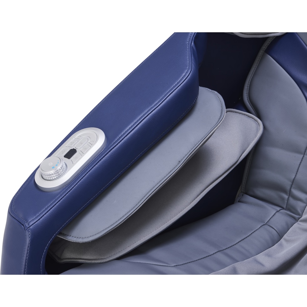 unwind blue gray massage chair   
