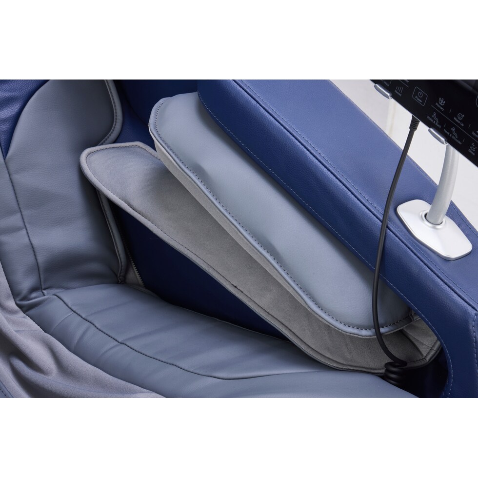 unwind blue gray massage chair   
