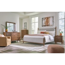 uptown brown gray  pc queen bedroom   