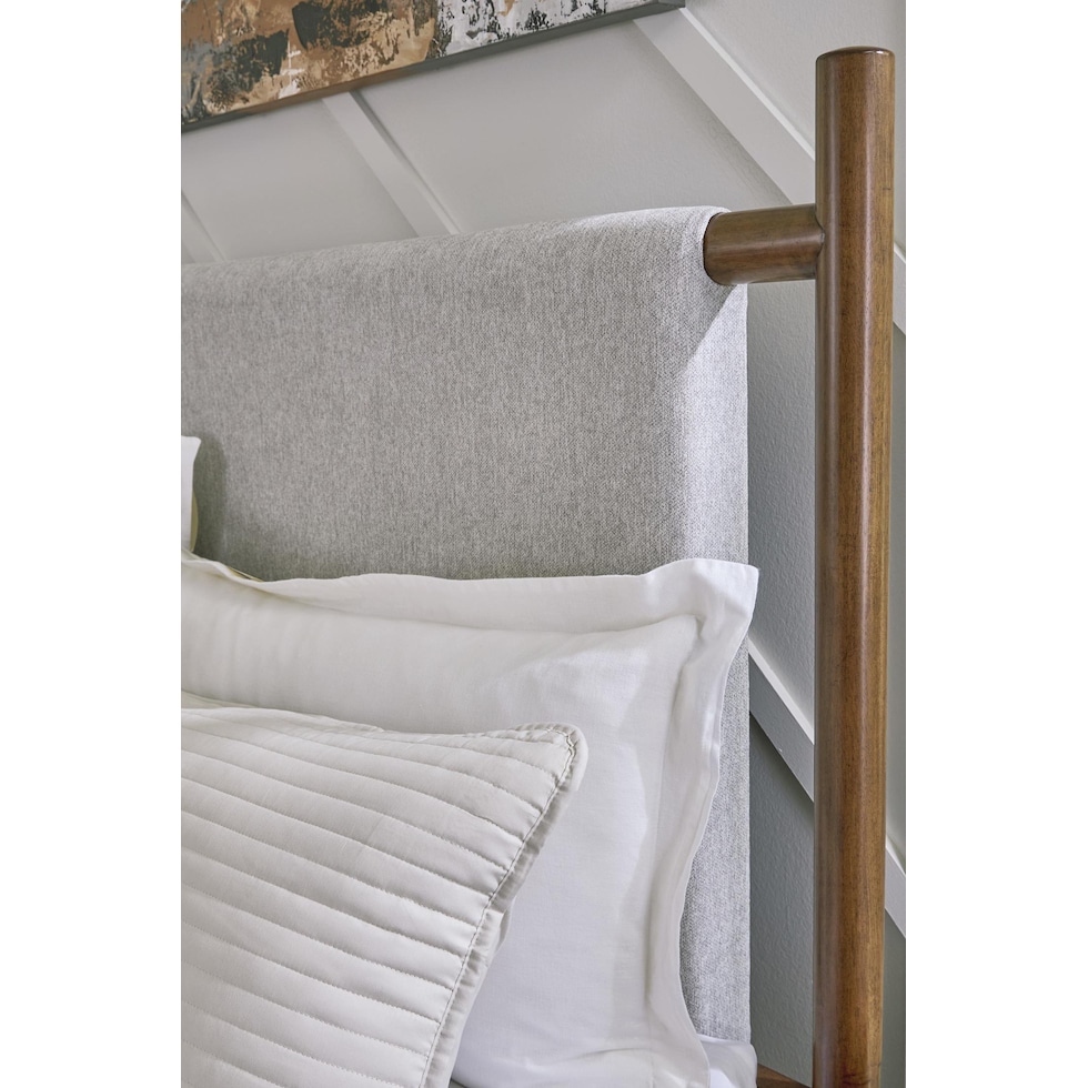 uptown brown gray  pc king bedroom   