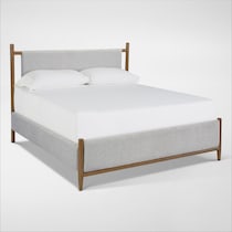 uptown brown gray queen bed   