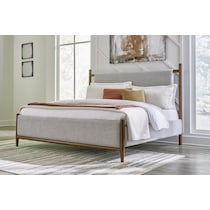 uptown brown gray queen bed   