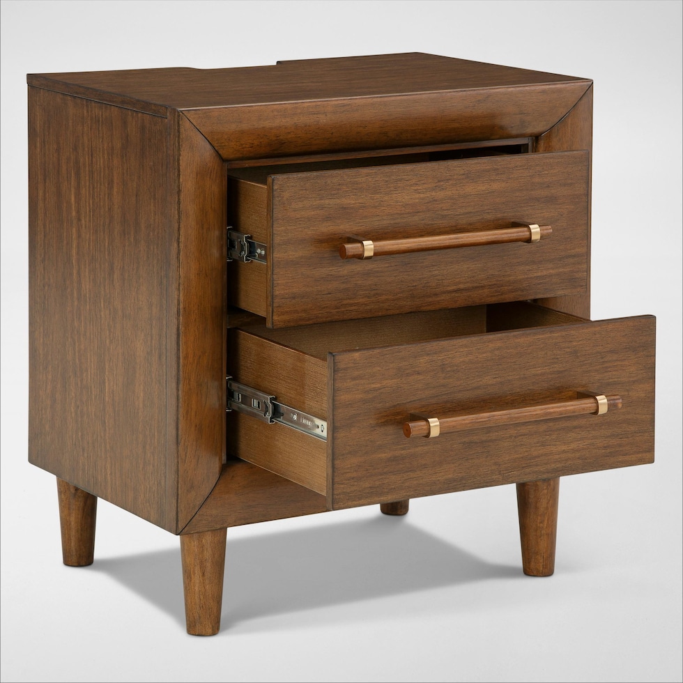 uptown brown nightstand   