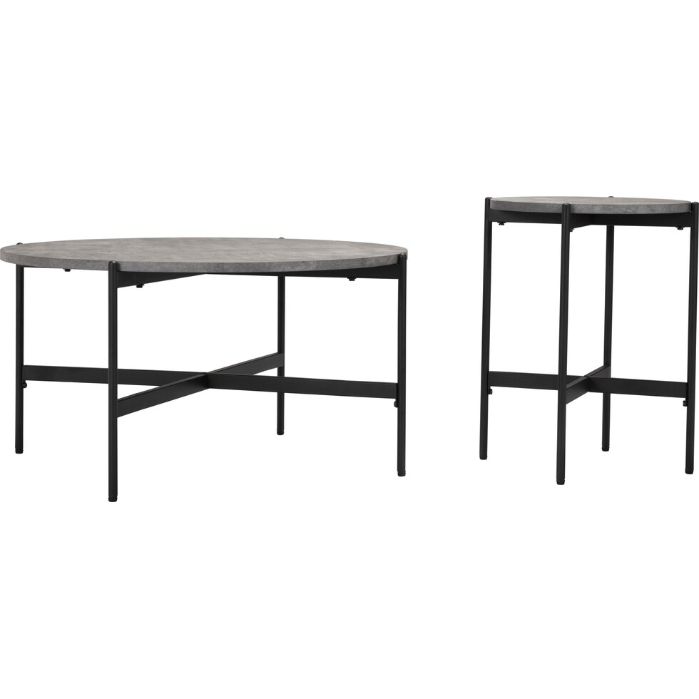 urban gray black coffee table   