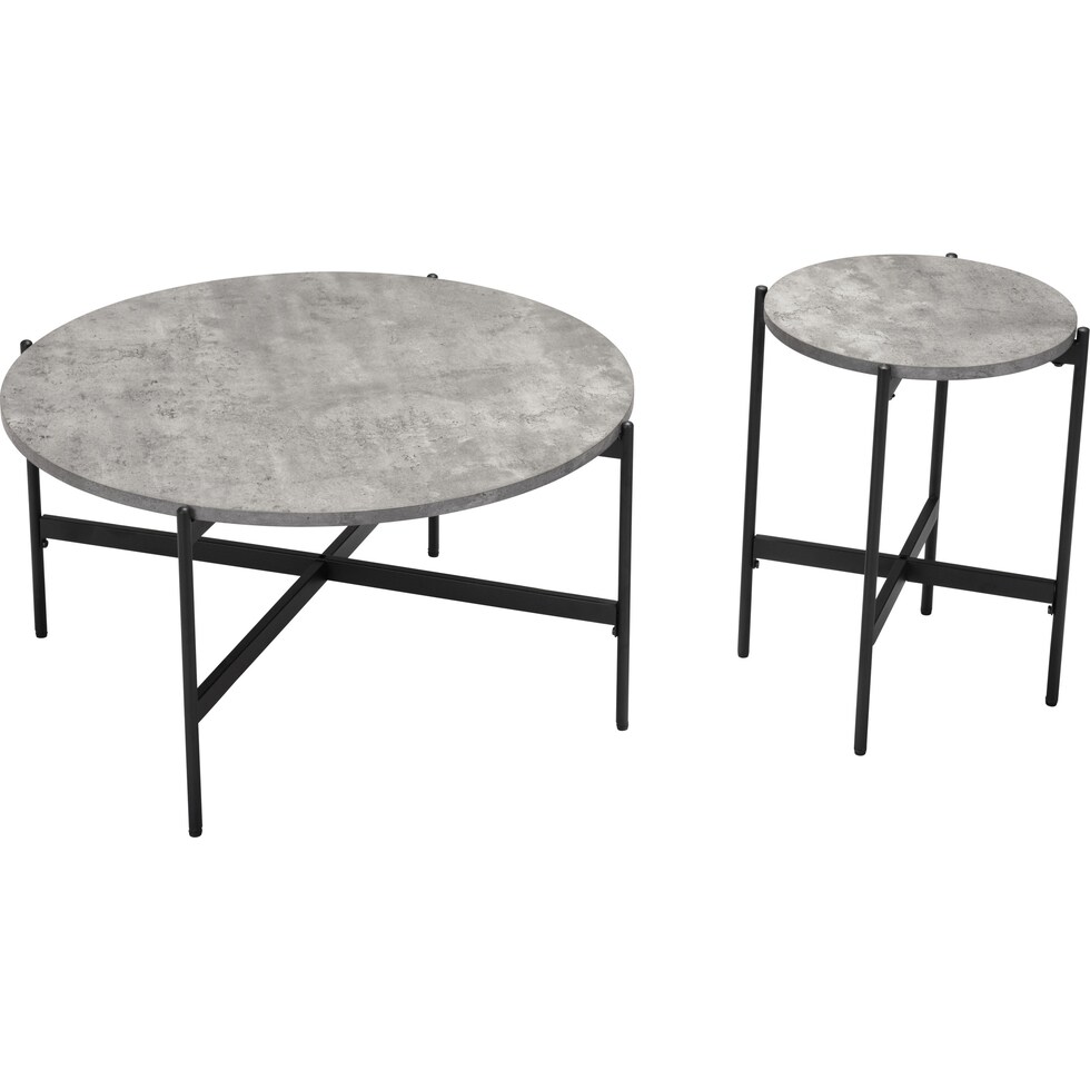 urban gray black coffee table   