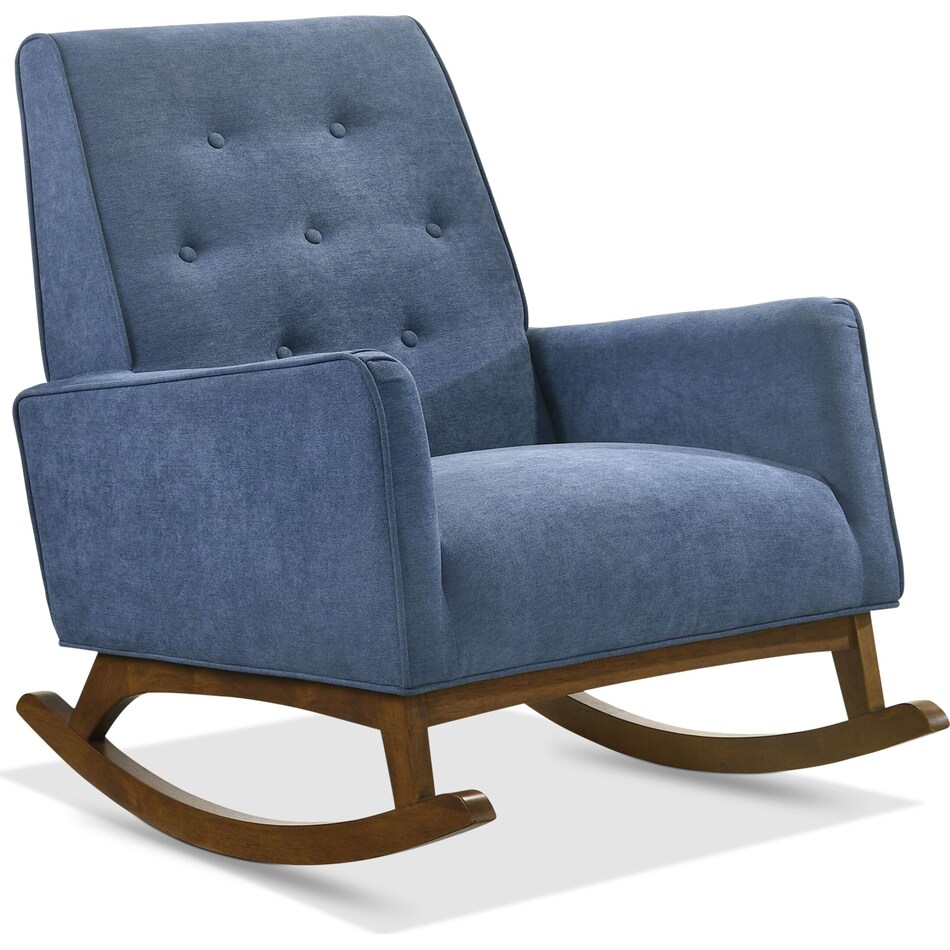 valdez blue accent chair   