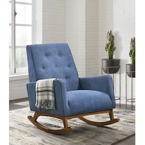 valdez blue accent chair   