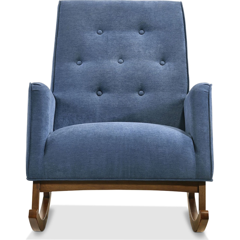 valdez blue accent chair   