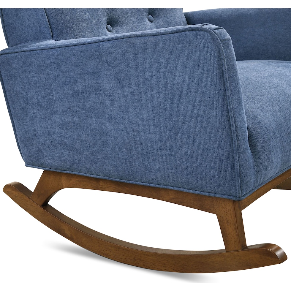 valdez blue accent chair   