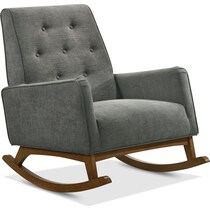 valdez gray accent chair   